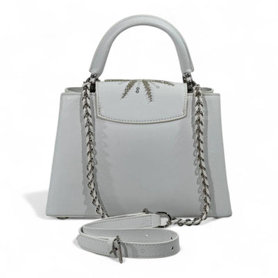 ✨ Louis Vuitton White Snowflake Crystal Capucines – Limited Winter Edition ✨