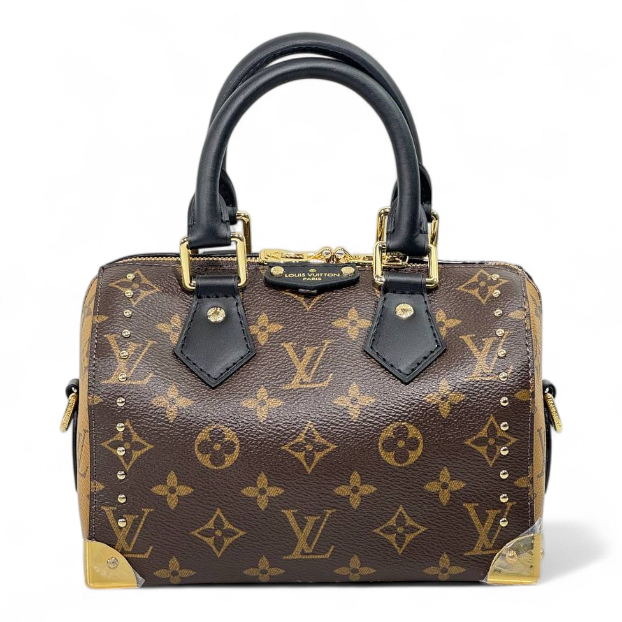 ✨ Louis Vuitton Monogram Studded Speedy With Silk Twilly – Premium Edition ✨