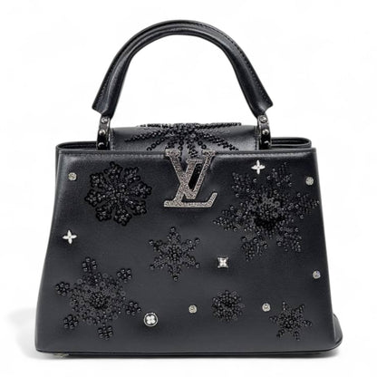 ✨ Louis Vuitton Black Crystal Snowflake Capucines – Limited Winter Night Edition ✨