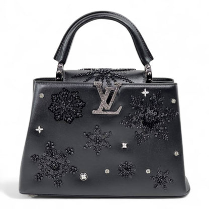 ✨ Louis Vuitton Black Crystal Snowflake Capucines – Limited Winter Night Edition ✨
