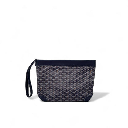 ✨ Goyard-Style Navy Wrist Pouch – Premium Monogram Edition ✨