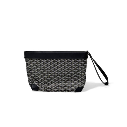 ✨ Goyard-Style Wristlet Pouch – Black Edition ✨