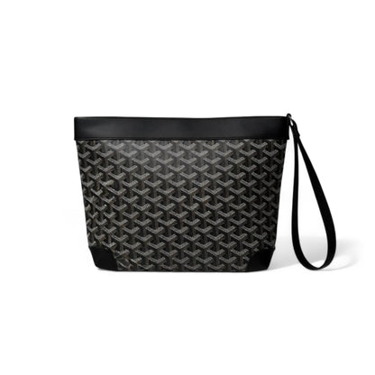 ✨ Goyard-Style Wristlet Pouch – Black Edition ✨
