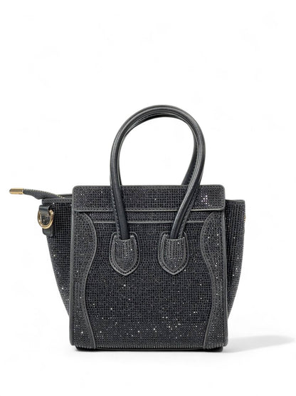 ✨ Celine Nano Luggage – Black Sparkle Edition ✨