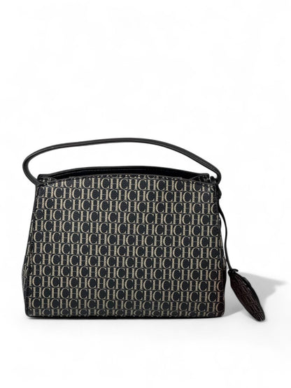 ✨ Carolina Herrera CH Logo Top-Handle Bag – Black Edition ✨