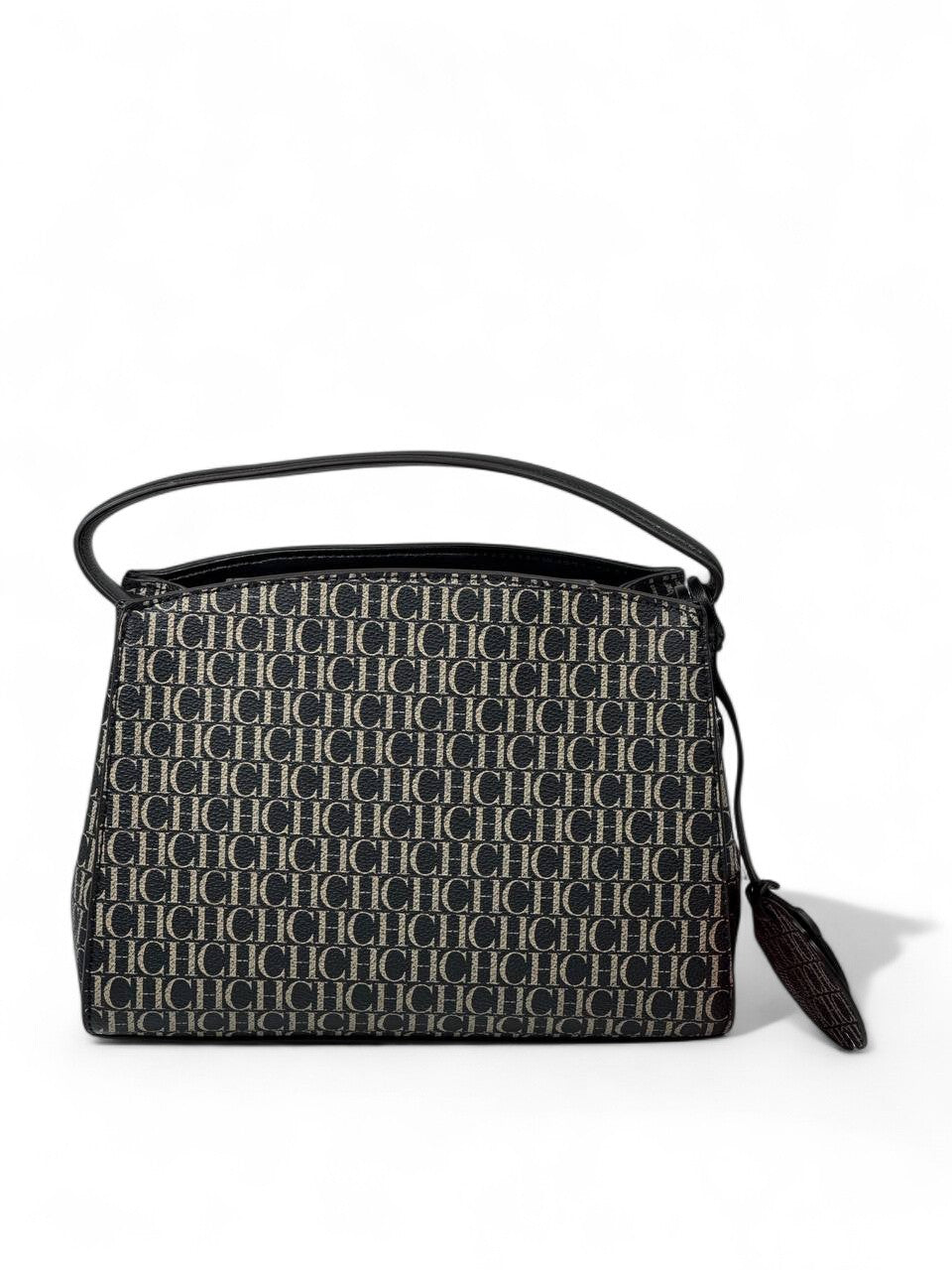 ✨ Carolina Herrera CH Logo Top-Handle Bag – Black Edition ✨