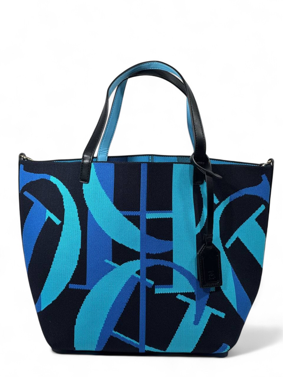 ✨ Carolina Herrera CH Logo Tote – Blue Graphic Edition ✨