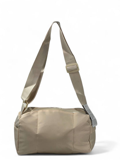 🔥 Adidas Originals Mini Duffel – Beige 3-Stripes Shoulder Bag