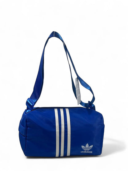 🔥 Adidas Originals Mini Duffel – Royal Blue 3-Stripes Shoulder Bag
