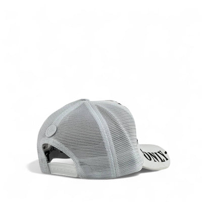 Diesel White Trucker Cap – Mohawk Graphic, Unisex Mesh Snapback
