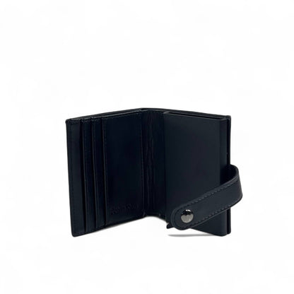 🖤 Calvin Klein Black Leather Wallet – Compact Trifold with Card Slots