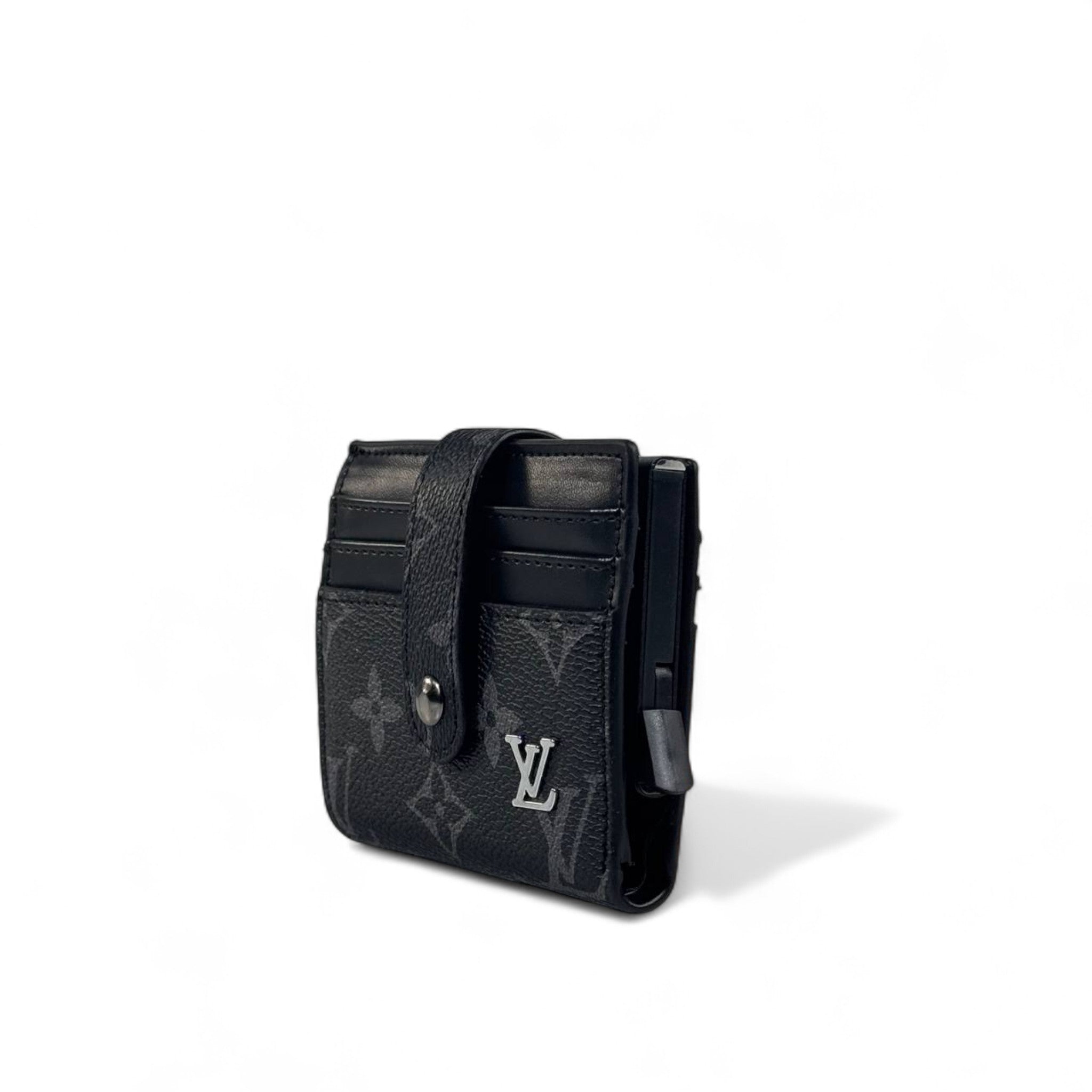🖤 Louis Vuitton Monogram Black Wallet – Compact Leather Trifold