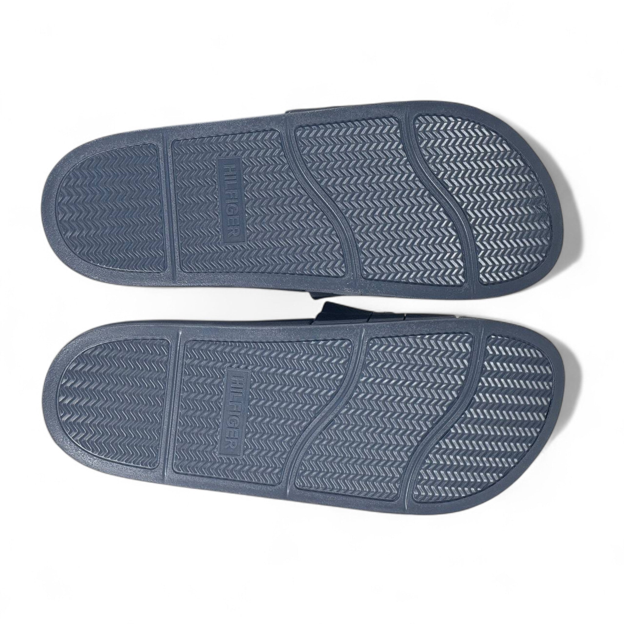 👟 Tommy Hilfiger Navy Blue Logo Slides – Unisex Summer Sandals