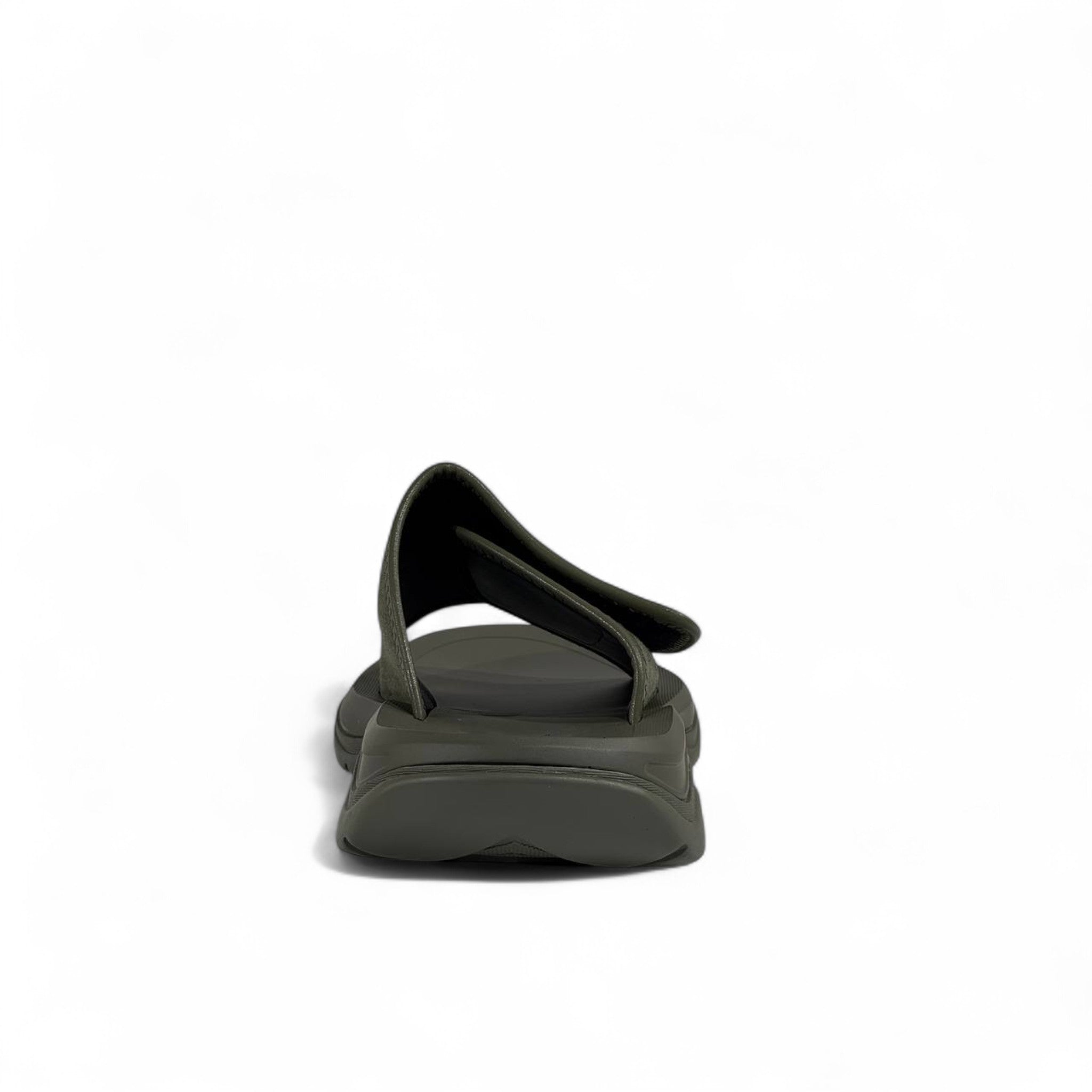 🟢 Zara Minimalist Green Suede Strap Slides – Urban Streetwear Essential