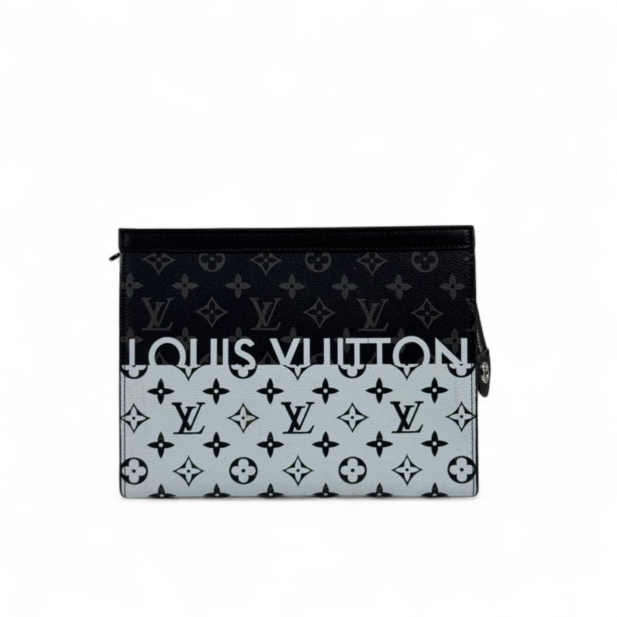 🖤 Louis Vuitton Monogram Eclipse Gradient Pochette | Luxury Designer Pouch Bag ✨