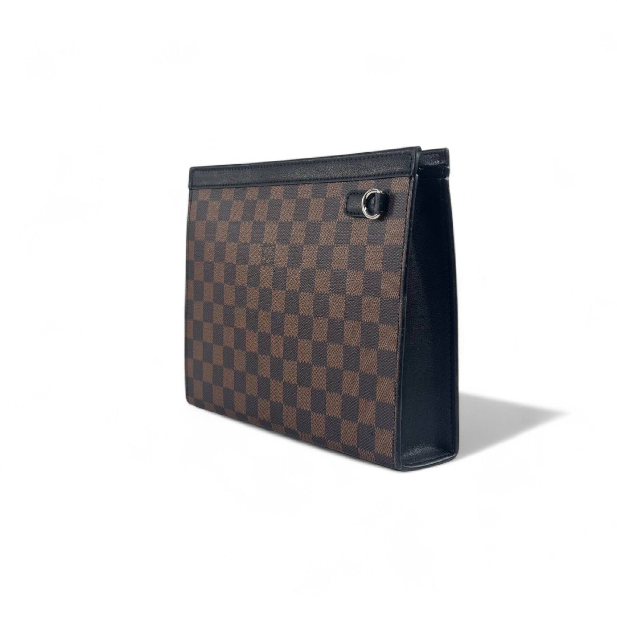 🎨 Louis Vuitton Damier Graphite Pochette w/ Colorful Sticker Patches | Limited Edition Luxury Bag 👜✨