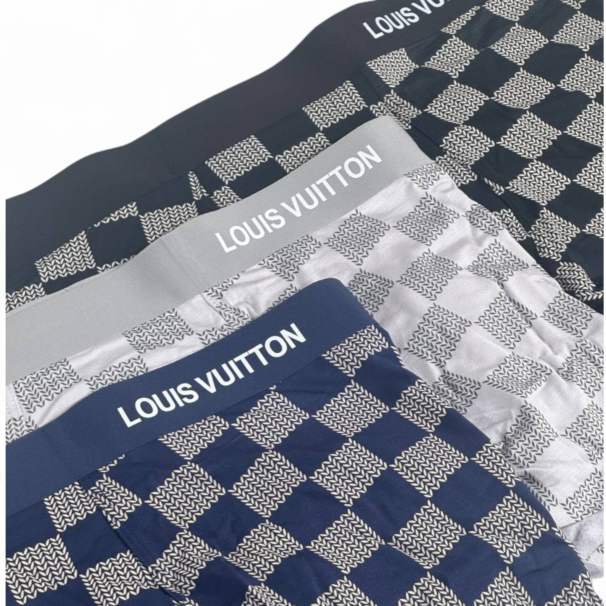 🖤 Louis Vuitton Men’s Boxer Briefs (3-Pack) | Damier Check Print Luxury Underwear ✨👑