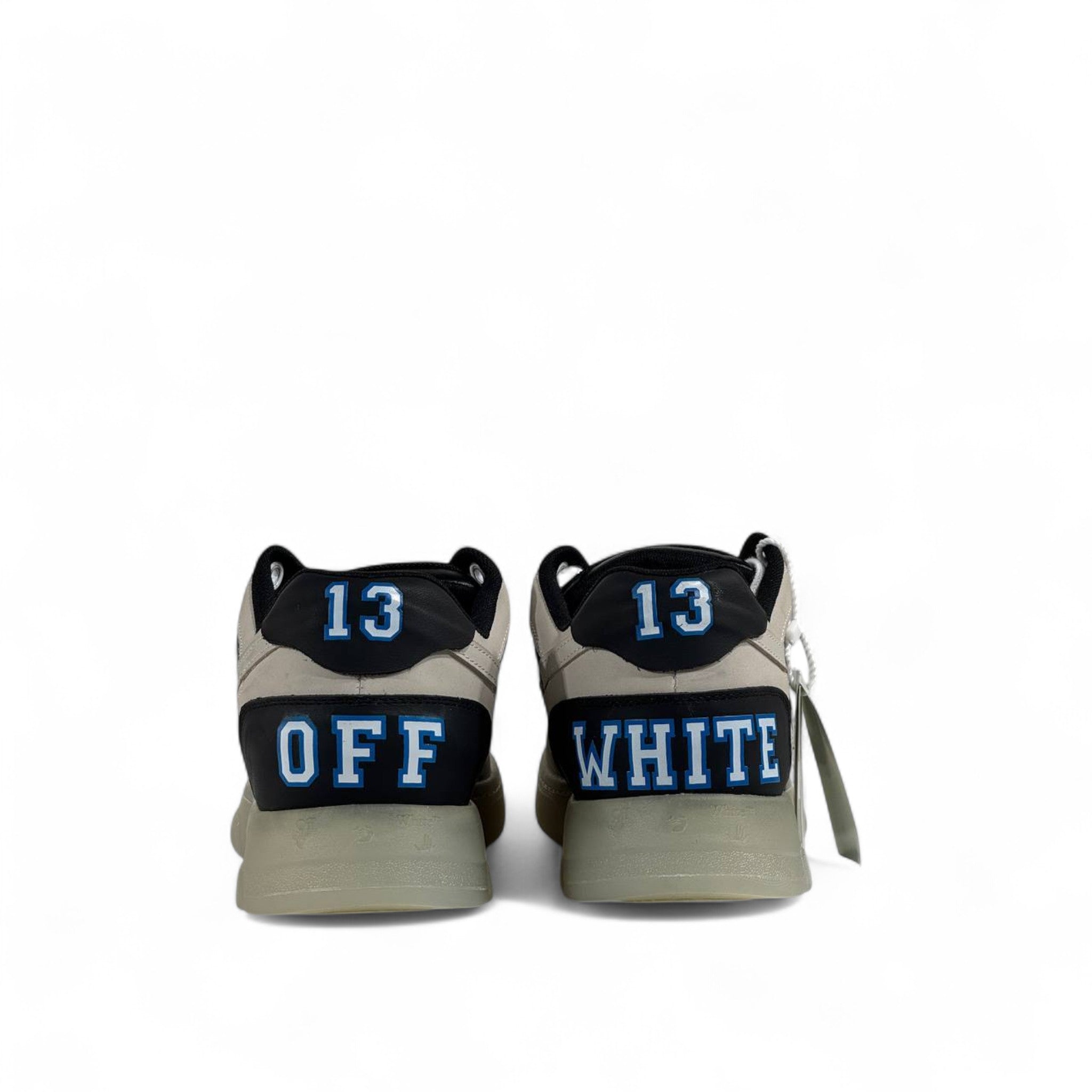Off-White™ Out of Office “13” Sneakers – Grey/Black/Blue Limited Edition 👟✨
