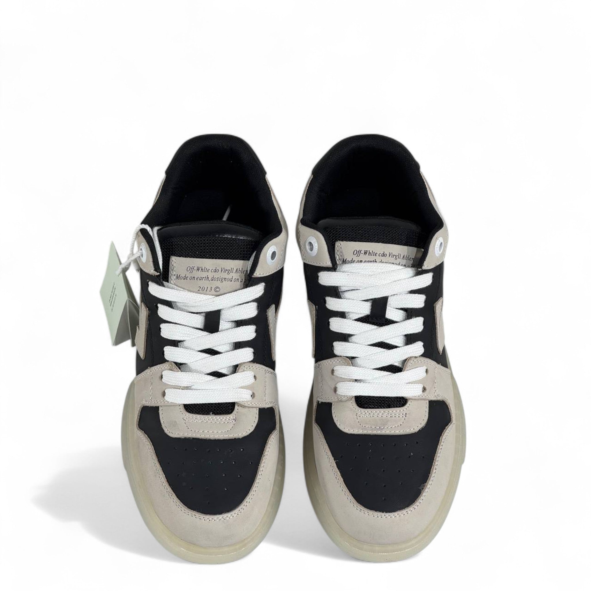 Off-White™ Out of Office “13” Sneakers – Grey/Black/Blue Limited Edition 👟✨