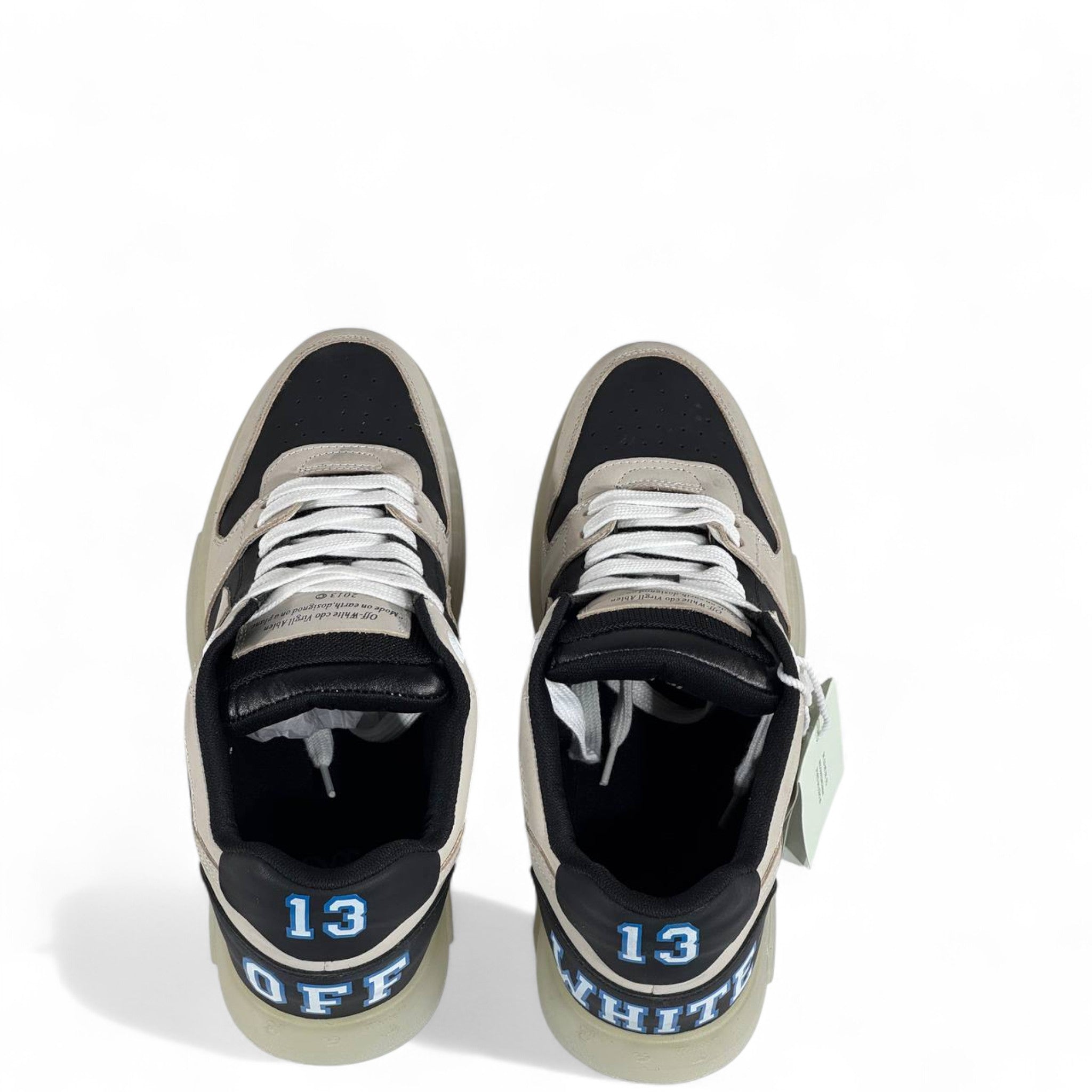 Off-White™ Out of Office “13” Sneakers – Grey/Black/Blue Limited Edition 👟✨