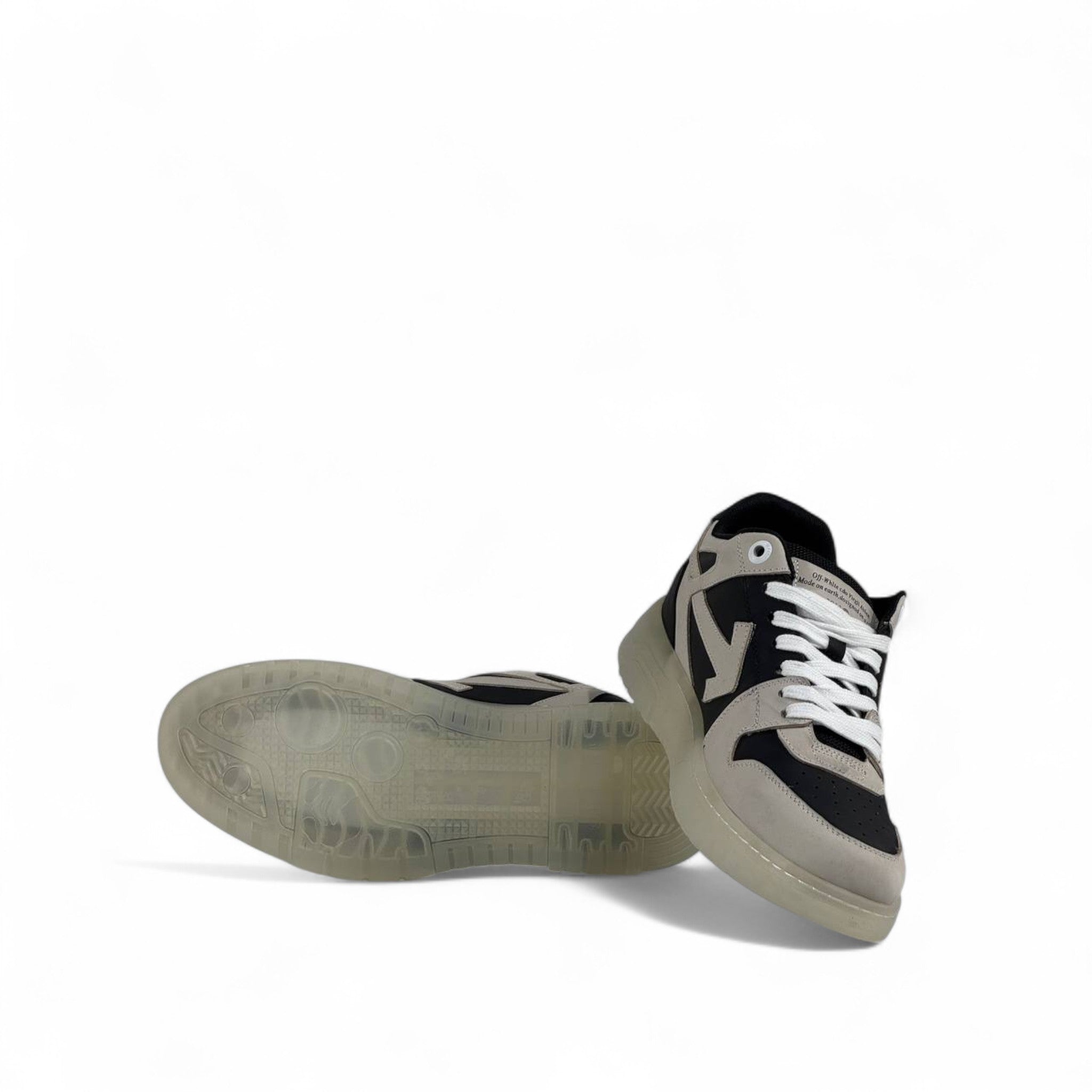 Off-White™ Out of Office “13” Sneakers – Grey/Black/Blue Limited Edition 👟✨