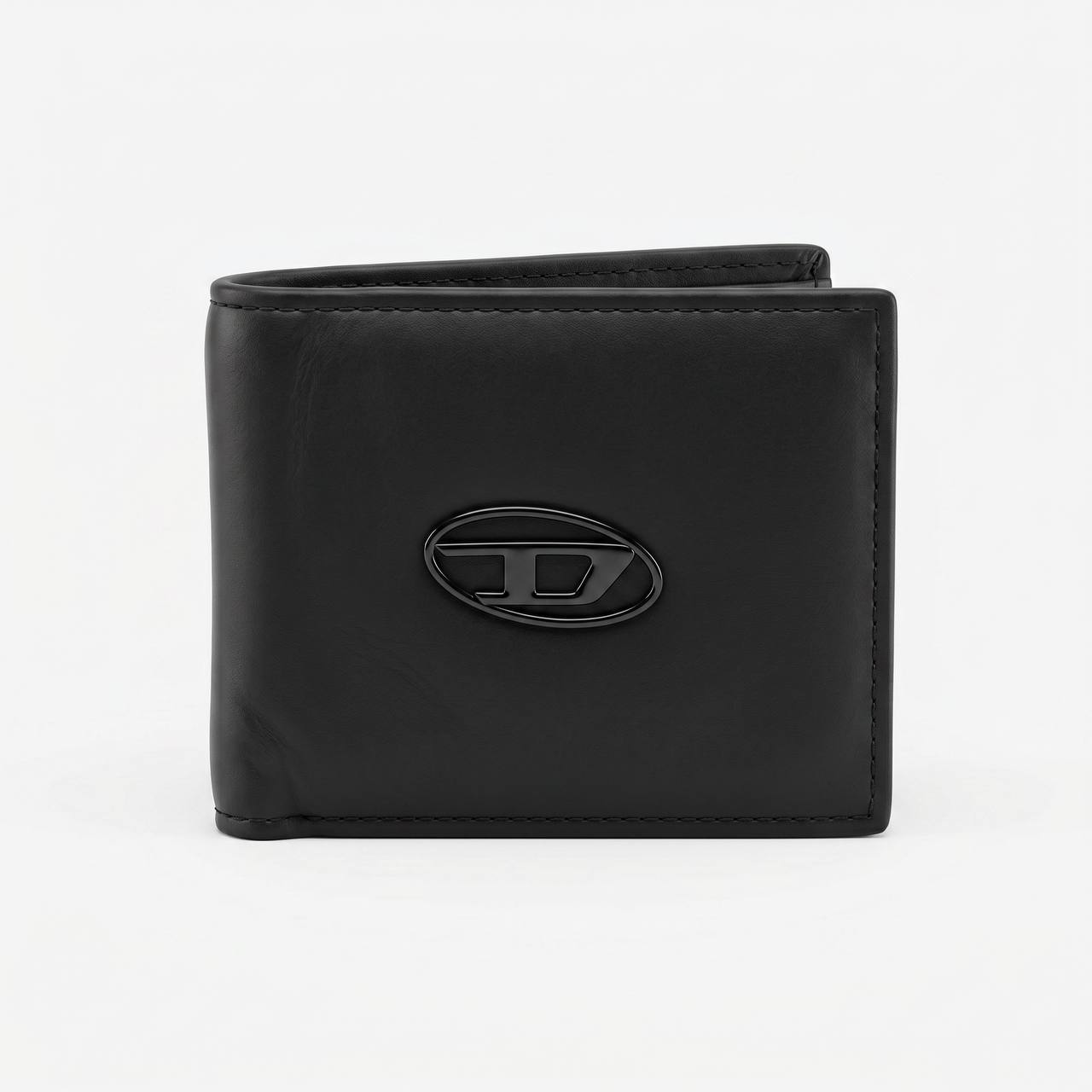 🖤 Diesel Oval D Leather Wallet – Minimalist Luxury Edition
