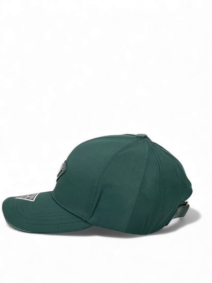PRADA Luxury Nylon Cap – Emerald Green 🧢💚 (Unisex Premium Edition)
