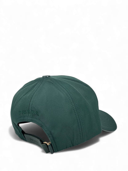 PRADA Luxury Nylon Cap – Emerald Green 🧢💚 (Unisex Premium Edition)
