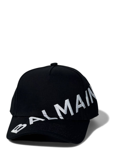 Balmain Luxury Embroidered Cap – Black & White Edition 🧢🖤 (Premium Unisex Style)