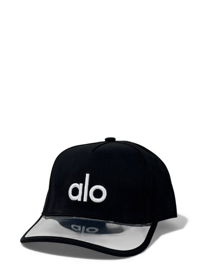Alo Yoga Premium Black Cap – Clear Visor Edition 🧢🖤 (Sporty & Stylish)