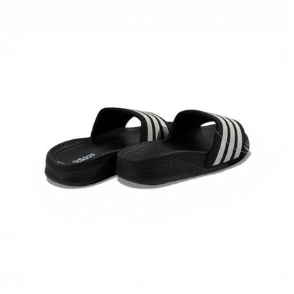 ⚫ Adidas Slides – Black & White Stripes Edition 🤍🔥
