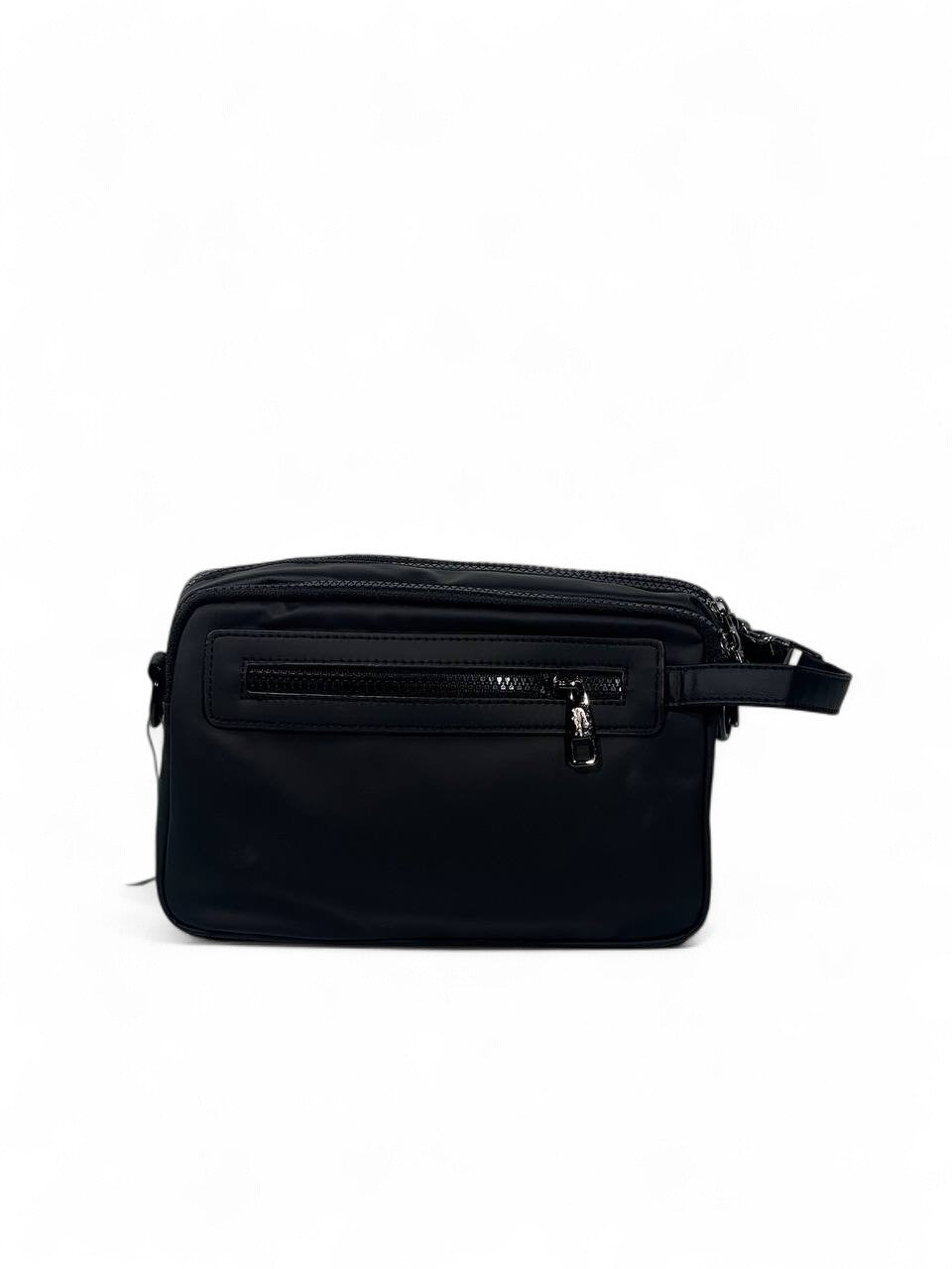 🖤 Lacoste Black Urban Crossbody Pouch – Premium Minimalist Design