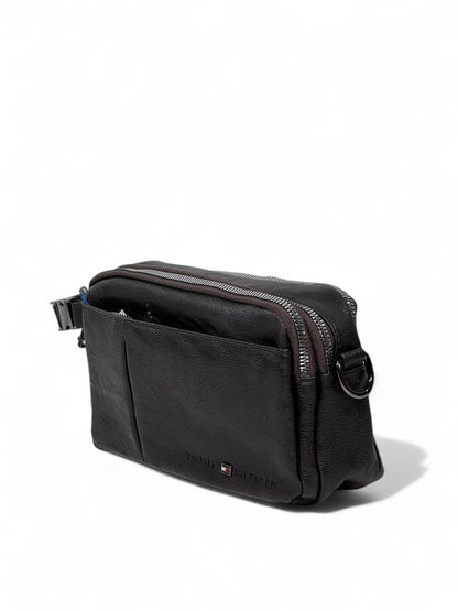 🤎 Tommy Hilfiger Dark Brown Premium Crossbody Pouch – Elegant Everyday Essential
