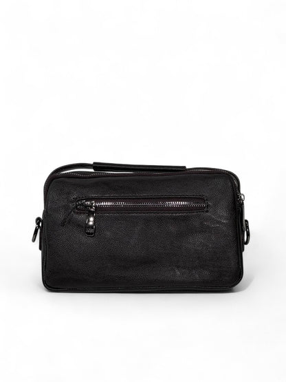 🤎 BOSS Dark Brown Executive Crossbody Pouch – Premium Leather Look