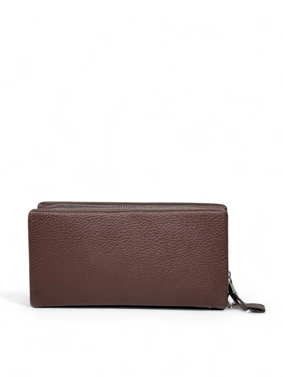 🤎 Tommy Hilfiger Dark Brown Leather Clutch – Premium Slim Designer Pouch