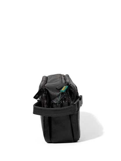 🤎 Lacoste Dark Brown Minimalist Crossbody Pouch – Premium Leather Look