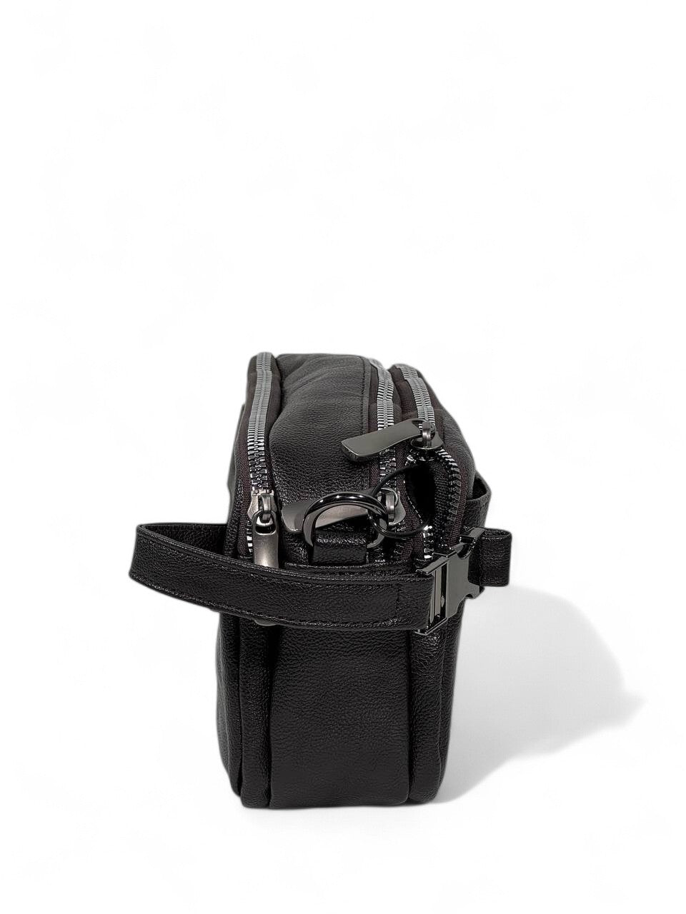 🤎 BOSS Dark Brown Premium Crossbody Pouch – Modern Minimal Designer Bag