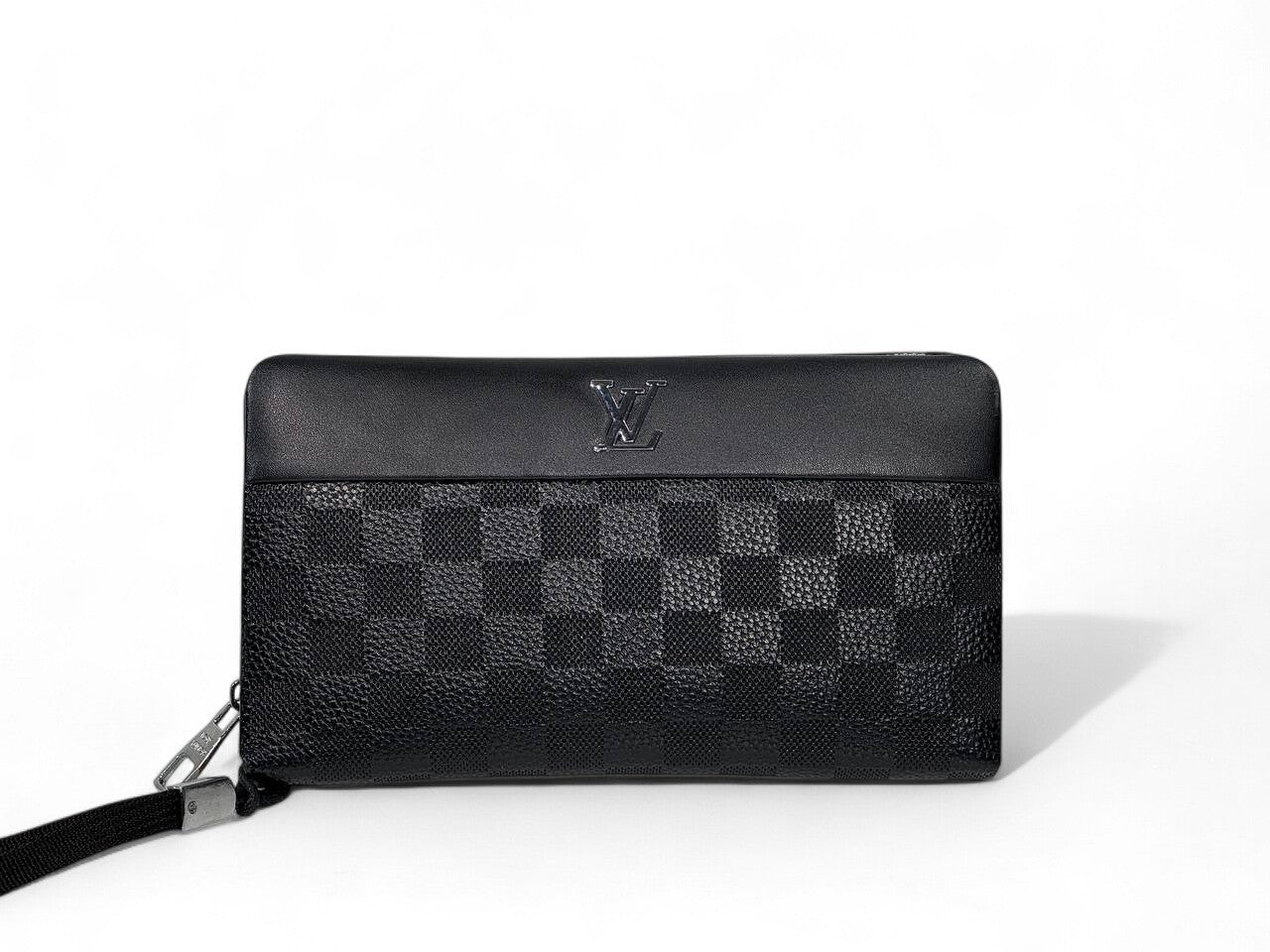 🖤 Louis Vuitton Damier Graphite Black Clutch – Premium Designer Wristlet