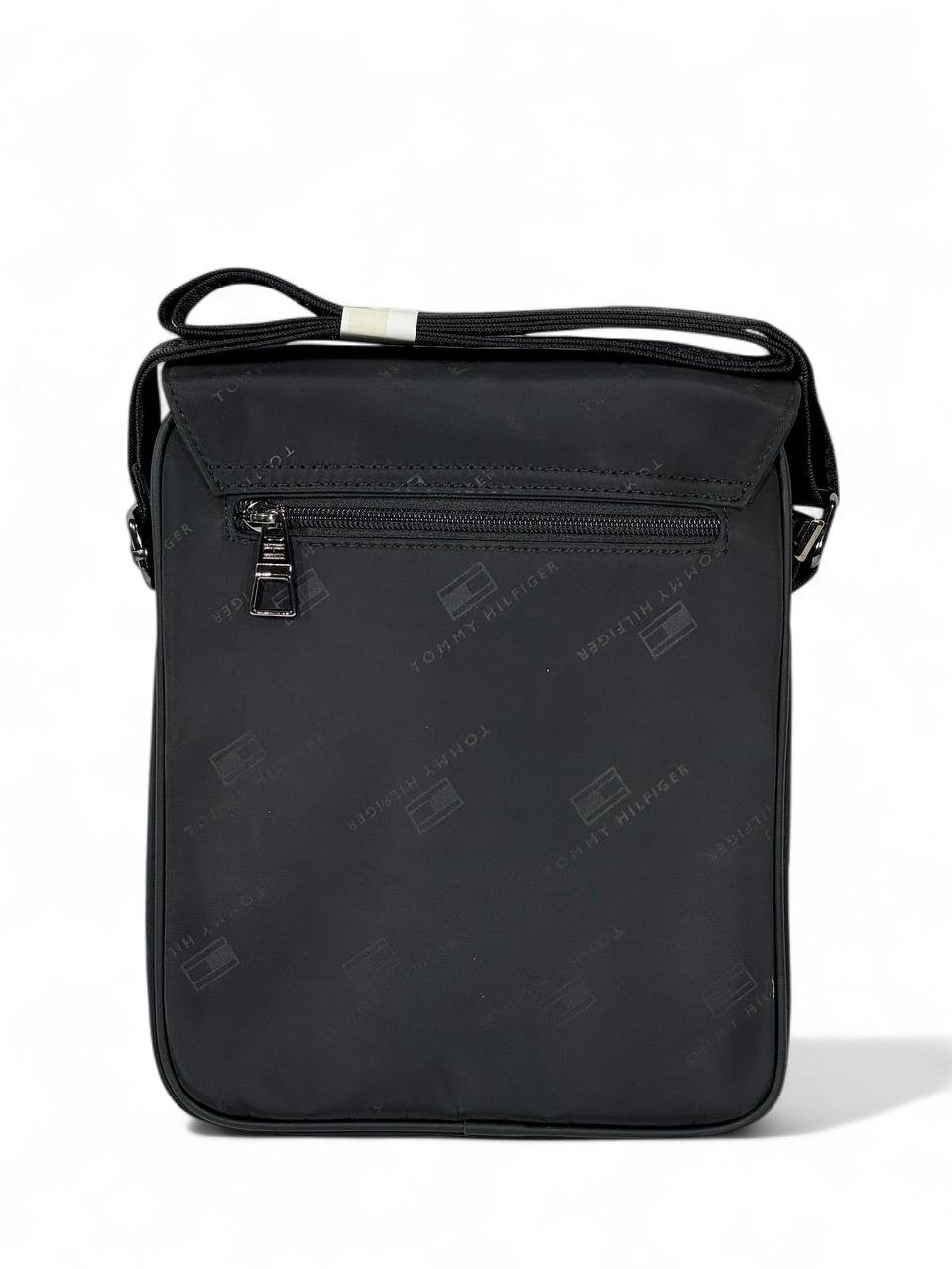 🖤 Tommy Hilfiger Black Logo Crossbody Bag – Premium Flap Design