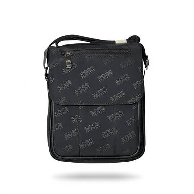 🖤 Hugo Boss Monogram Crossbody Shoulder Bag – Black