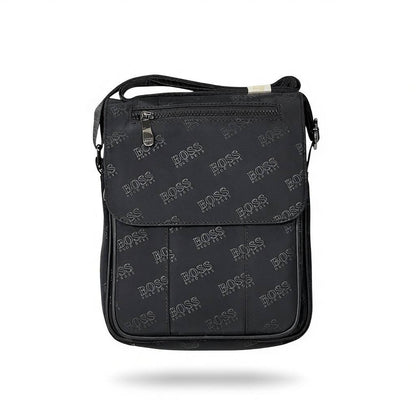 🖤 Hugo Boss Monogram Crossbody Shoulder Bag – Black