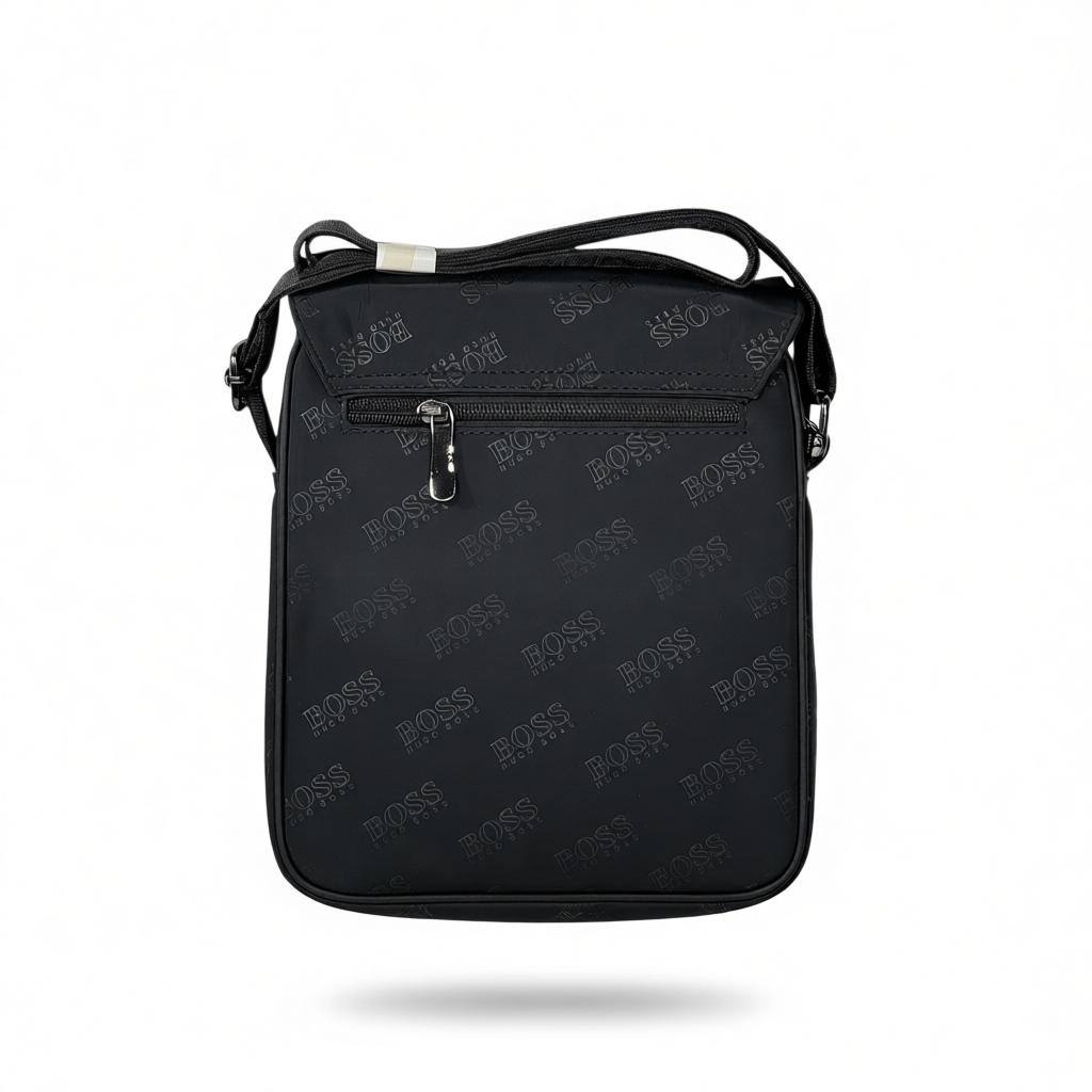 🖤 Hugo Boss Monogram Crossbody Shoulder Bag – Black