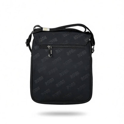🖤 Hugo Boss Monogram Crossbody Shoulder Bag – Black