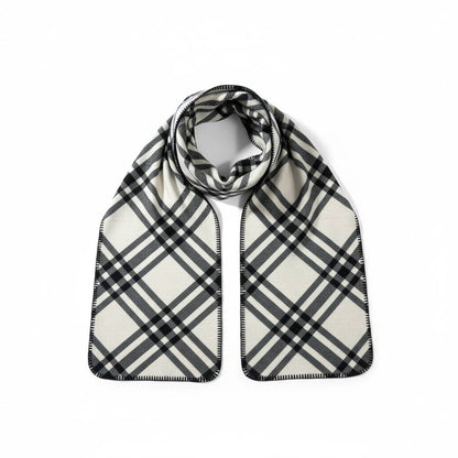 🖤🤍 Burberry Double-Face Reversible Check Scarf – Premium Winter Luxury