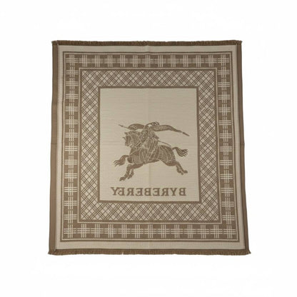 🧣 Burberry Knight Heritage Double-Face Scarf – Beige & Mocha Elegance