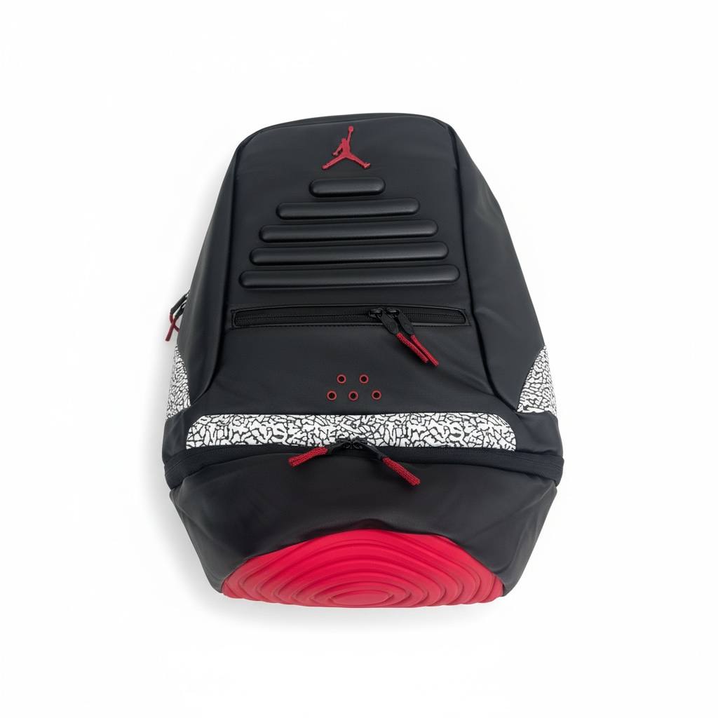 🖤 Nike Air Jordan Premium Shield Backpack – Black & Red 🏀🔥