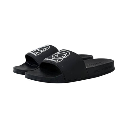 🖤 Karl Lagerfeld IKONIK Slide Sandals – Signature Black Edition