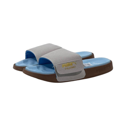 💙 Puma Palermo Comfort Slides – Sky Blue & Grey Summer Edition