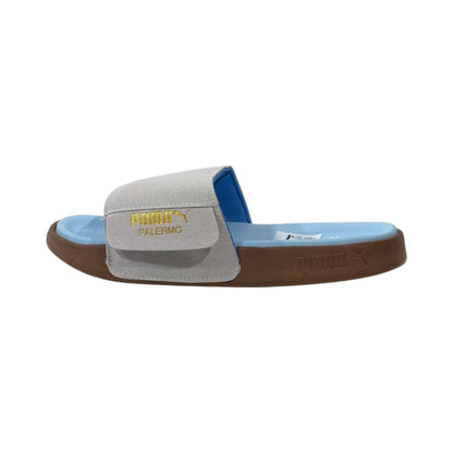 💙 Puma Palermo Comfort Slides – Sky Blue & Grey Summer Edition