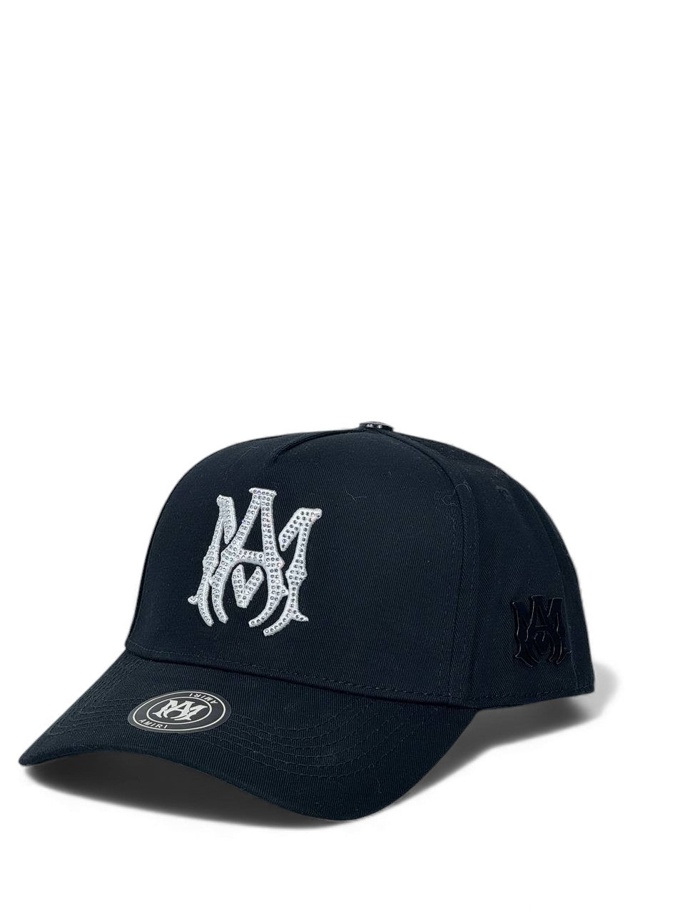 Amiri Crystal Embellished Luxury Cap – Black Edition 🧢✨💎 (Premium Unisex Street Style)